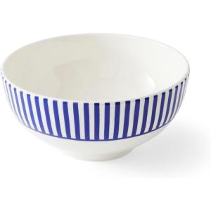 imageSpode Steccato Collection Rimless Bowl  Ceramic Salad Serving Bowls  65quotquot Soup Bowl  Made of Earthenware  Dishwasher and Microwave Safe  Cobalt Blue 1810068