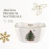 imageSpode Christmas Tree Square Bowl  Small 675Inch Candy Dish for Home ampamp Office Dcor Perfect for Serving Dried Fruit Nuts Appetizers ampamp More Decorative Bowl Made from Fine PorcelainClassic