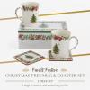 imageSpode Christmas Tree Collection Mug and Coaster Set  5Piece Set  2022 Annual Tin Set  Measures at 9quot x 6quot x 35quot  Coffee and Tea Cup  Dishwasher Safe