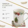 imageSpode Christmas Tree Collection Mug and Coaster Set  5Piece Set  2022 Annual Tin Set  Measures at 9quot x 6quot x 35quot  Coffee and Tea Cup  Dishwasher Safe