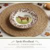 imageSpode Woodland American Quarter Horse Salad Plate  8 Inch Fine Earthenware with British Flowers Border Microwave Freezer ampamp Dishwasher Safe  Equestrian Country Tableware Made in EnglandThoroughbred Horse