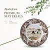 imageSpode Woodland American Quarter Horse Salad Plate  8 Inch Fine Earthenware with British Flowers Border Microwave Freezer ampamp Dishwasher Safe  Equestrian Country Tableware Made in EnglandAmerican Paint Horse