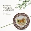 imageSpode Woodland American Quarter Horse Salad Plate  8 Inch Fine Earthenware with British Flowers Border Microwave Freezer ampamp Dishwasher Safe  Equestrian Country Tableware Made in EnglandAmerican Quarter Horse