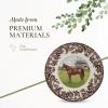 imageSpode Woodland American Quarter Horse Salad Plate  8 Inch Fine Earthenware with British Flowers Border Microwave Freezer ampamp Dishwasher Safe  Equestrian Country Tableware Made in EnglandThoroughbred Horse