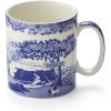 imageSpode Blue Italian Coffee Mug  16Ounce  Large Handle  Use for Coffee Tea Latte and Hot Chocolate  Made of Fine Porcelain  Dishwasher and Microwave Safe85 Ounces