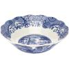 imageSpode Blue Italian 10Inch Daisy Bowl  Decorative Scalloped Edge Serving Bowl with Blue Countryside Design  Elegant Accent Tableware for Salads Fruit Sides in Classic Dinnerware Style