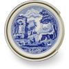 imageSpode Blue Italian Ceramic Coasters with Holder  Set of 4 Drink Coasters for Table Protection Porcelain Drinkware Essentials Featuring Scenic Italian Countryside Design 375 Inch