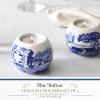 imageSpode Blue Italian Tealight Holders  Set of 2 Round Tealight Holders  Made of Fine Porcelain  4 Inch Candle Holders for Home Dcor and Housewarming Gift  Dishwasher Safe