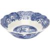 imageSpode Blue Italian 10Inch Daisy Bowl  Decorative Scalloped Edge Serving Bowl with Blue Countryside Design  Elegant Accent Tableware for Salads Fruit Sides in Classic Dinnerware Style
