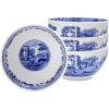 imageSpode Blue Italian Dip Bowl Set of 44Inch Porcelain Bowls with Oriental Design Dishwasher ampamp Microwave Safe Tableware for Dip Side Appetizers Dessert  Blue ampamp White Dinnerware