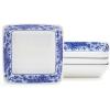 imageSpode Blue Italian Square Sauce Dishes  Set of 4 3Inch Porcelain Mini Serving Bowls with Intricate Scroll Border ampamp Scenic Motif  Decorative Tableware for Condiments ampamp AppetizersBrocato