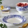 image:imageSpode BRO0210 Brocato Set of 4 23cm Rimmed Soup Plates Blue amp WhiteBlue  White