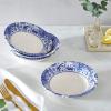 image:imageSpode Blue Italian Brocato Cereal Bowl  Set of 4 79 Decorative Earthenware Bowls for BreakfastSoup  Asian Inspired Tableware  Microwave amp Dishwasher Safe  Traditional Ceramic Dinnerware4
