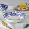 image:imageSpode Blue Italian Brocato Cereal Bowl  Set of 4 79 Decorative Earthenware Bowls for BreakfastSoup  Asian Inspired Tableware  Microwave amp Dishwasher Safe  Traditional Ceramic Dinnerware4