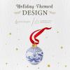 image:imageSpode Blue Italian Christmas Bauble  Full Scene Ornament with Classic Blue amp White Porcelain Design Collectible Holiday Decoration for Tree Display or Seasonal Dcor  Giftworthy KeepsakeFlorals