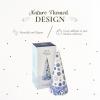 image:imageSpode Blue Italian Cone Shaped Topiary  Decorative 136 Porcelain Accent Sculpted Blue amp White GardenInspired Design  Ideal for Entryway Styling Tabletop Shelf Display  Great Gift10in