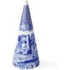 image:imageSpode Blue Italian Cone Shaped Topiary  Decorative 136 Porcelain Accent Sculpted Blue amp White GardenInspired Design  Ideal for Entryway Styling Tabletop Shelf Display  Great Gift1ft 2in