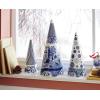 image:imageSpode Blue Italian Cone Shaped Topiary  Decorative 136 Porcelain Accent Sculpted Blue amp White GardenInspired Design  Ideal for Entryway Styling Tabletop Shelf Display  Great Gift1ft 2in