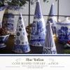 image:imageSpode Blue Italian Cone Shaped Topiary  Decorative 136 Porcelain Accent Sculpted Blue amp White GardenInspired Design  Ideal for Entryway Styling Tabletop Shelf Display  Great Gift10in