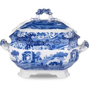 image:imageSpode  Blue Italian Soup Tureen