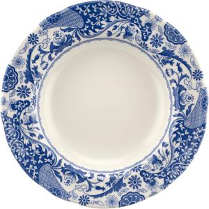 image:imageSpode BRO0210 Brocato Set of 4 23cm Rimmed Soup Plates Blue amp WhiteBlue  White