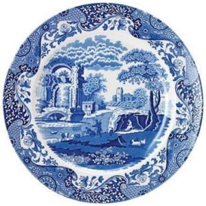 image:imageSpode Blue Italian 9Inch Luncheon Plate  Porcelain Serving Plate for Lunch or Dessert  Eastern Inspired Pattern  Microwave amp Dishwasher Safe  Giftable Piece for Hostesses08 H x 91 L x 91 W