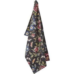 image:imageSpode Creatures of Curiosity Floral Tea Towel  Cotton Dish Towel  Highly Absorbent  Quick Drying  MultiPurpose Absorbent Kitchen Towel  Dark and Edgy Floral Motif 1 Pack