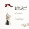 image:imageSpode Christmas Tree Angel Ornament Festive Holiday Bauble for Christmas Tree Earthenware Hanging Decoration with Red Ribbon for Easy Hanging Decorative Accent amp Keepsake Gift