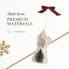 image:imageSpode Christmas Tree Angel Ornament Festive Holiday Bauble for Christmas Tree Earthenware Hanging Decoration with Red Ribbon for Easy Hanging Decorative Accent amp Keepsake Gift
