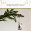 image:imageSpode Christmas Tree Angel Ornament Festive Holiday Bauble for Christmas Tree Earthenware Hanging Decoration with Red Ribbon for Easy Hanging Decorative Accent amp Keepsake Gift