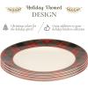 image:imageSpode Christmas Tree Tartan Dinner Plate Set of 4  105 Festive Holiday Tableware Colorful Christmas Dishes Tartan Plaid Border Fine Earthenware Microwave amp Dishwasher Safe Decorative Plate