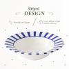image:imageSpode Steccato Collection  75 Cereal Bowl Stripe Cobalt Blue  Made of Earthenware  Dishwasher amp Microwave Safe  Made in England  For Serving Soup Salad or Pasta Bowls