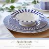 image:imageSpode Steccato Collection  75 Cereal Bowl Stripe Cobalt Blue  Made of Earthenware  Dishwasher amp Microwave Safe  Made in England  For Serving Soup Salad or Pasta Bowls