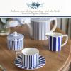 image:imageSpode Steccato Covered Sugar Bowl  10 Ounce Earthenware Container with Lid Cobalt Blue Striped Design Microwave Dishwasher Freezer amp Oven Safe  Ideal for Afternoon Tea amp Gifting