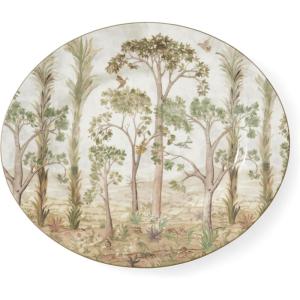 image:imageSpode Kit Kemp 14 Tall Trees Oval Serving Platter  Enchanted Forest Design  Porcelain  Dishwasher Microwave and Freezer Safe  Ideal for Salad Snacks and Appetizers  Home amp Gathering Use