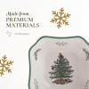 image:imageSpode Christmas Tree 95Inch Square Salad Bowl  Ceramic Earthenware Serving Bowl for Salads Soups Pasta amp Side Dishes  Festive Holiday Dinnerware with Iconic Christmas Tree Design275 H x 95 L x 95 W Pack of 2