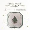 image:imageSpode Christmas Tree 95Inch Square Salad Bowl  Ceramic Earthenware Serving Bowl for Salads Soups Pasta amp Side Dishes  Festive Holiday Dinnerware with Iconic Christmas Tree Design275 H x 95 L x 95 W