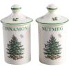 image:imageSpode Christmas Tree Spice Jars  Set of 2 Porcelain Jars for Cinnamon amp Nutmeg 45 Inch Seasoning Storage Jars Beautiful Festive Kitchen Decor Ideal for Holiday Recipes and Organization