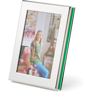 image:imageSpode Kit Kemp 5x7 Photo Frame  Cabana Design  Silverplate with Velvet Backing  Elegant Tabletop Decor  Perfect for Showcasing Cherished Memories  Ideal for Home Dcor amp GiftingMulticolored