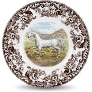 image:imageSpode Woodland Dinner Plate Horse  105 Inch  Hunting Cabin Lodge and Cottage Dcor  Made in England from Fine Earthenware  Microwave and Dishwasher Safe Paint HorseArabian Horse