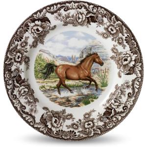 image:imageSpode Woodland Dinner Plate Horse  105 Inch  Hunting Cabin Lodge and Cottage Dcor  Made in England from Fine Earthenware  Microwave and Dishwasher Safe Paint HorseAmerican Quarter Horse