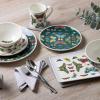 image:imageSpode Botanic Garden Harmony 12 Coupe Plate Papilio Butterfly Accents  Green Porcelain Dish for Tableware amp Picnic  Dishwasher amp Microwave Safe Floral Spring Dinnerware