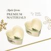 image:imageSpode Christmas Tree 35 Heart Ramekins Set of 2  Oven Safe Porcelain Ramekin Dishes for Souffl Crme Brle Custard  Microwave amp Dishwasher Safe Festive Dipping Cups Holiday Baking Set