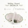 image:imageSpode Christmas Tree 6 Basket with Handle  Earthenware Snack Bowl for Nuts Candies amp Berries Festive Holiday Gift Serveware amp Trinket Dish Seasonal Christmas Dcor for Entertaining