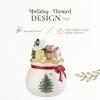 image:imageSpode Christmas Tree Candy Bowl with Lid 8 Fine Earthenware Holiday Treat Storage Jar Covered Box with Teddy Bear amp Tree Motif Holiday Serveware  Great for Festive Decor amp Gifting
