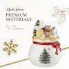 image:imageSpode Christmas Tree Candy Bowl with Lid 8 Fine Earthenware Holiday Treat Storage Jar Covered Box with Teddy Bear amp Tree Motif Holiday Serveware  Great for Festive Decor amp Gifting
