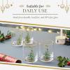 image:imageSpode Christmas Tree DOF Glasses with Gold Rims 14 OunceSet of 4