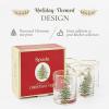 image:imageSpode Christmas Tree DOF Glasses with Gold Rims 14 OunceSet of 4