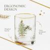 image:imageSpode Christmas Tree DOF Glasses with Gold Rims 14 OunceSet of 4
