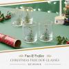 image:imageSpode Christmas Tree DOF Glasses with Gold Rims 14 OunceSet of 4